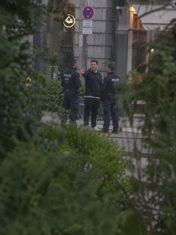 Talking to officers