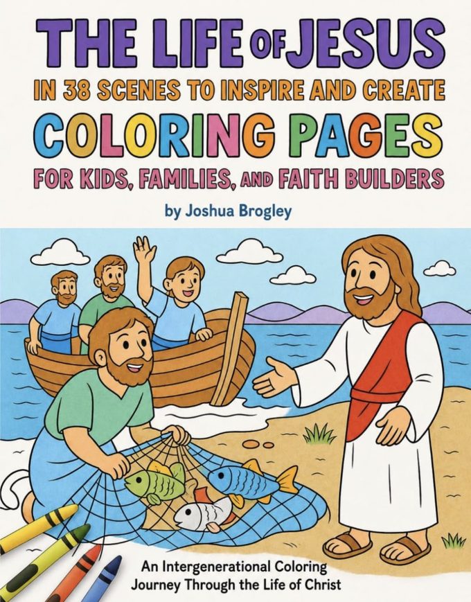 The Life of Jesus coloring book cover